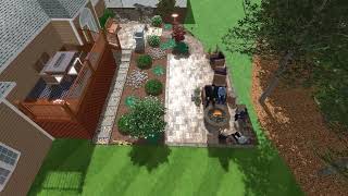 Hardison Landscaping 3D Design - Emerald Crest Ct