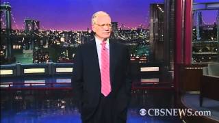 David Letterman vandal caught on tape
