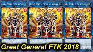 【YGOPRO】Great General Six Samurai FTK Deck 2018 *lockdown \u0026 ftk's*