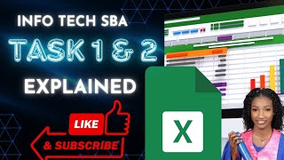 Information Technology SBA 2025|| Spreadsheet Section|| Task 1 \u0026 2|| Step by Step with Miss Reid