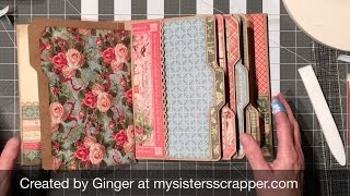 Graphic 45 File Folder Mini Album Tutorial - Part 3