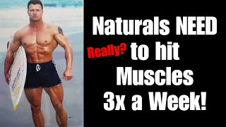 Natural Bodybuilders NEED to Hit Muscles 3x a Week!