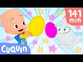 Colorful egg Machine! Learn colors, animals and the alphabet with Cuquin and Ghost