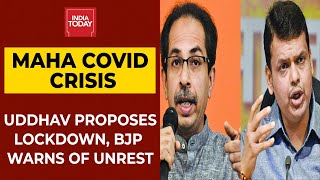 Maharashtra Covid Crisis: CM Uddhav Thackeray Proposes Full Lockdown, BJP warns Of Unrest | Breaking