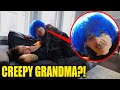 CREEPY GRANDMA HOOKS UP WITH MY FRIEND!! (THEY MAKE-OUT)