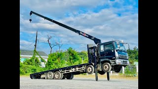 Isuzu Giga 6wf1 manual inline engine 12W self loader 5T boom 4 sections Winch outrigger long jack