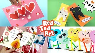 5 Easy Valentines Card Ideas - Homemade Valentine's Day Card DIYs