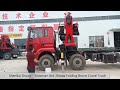 shenbai automobile group shacman truck mounted cranes with 30tons folding arm crane