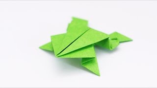 ORIGAMI JUMPING FROG (Traditional model)