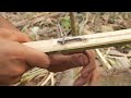 How to make gun in bamboo | Experiment longsodar 💥💥