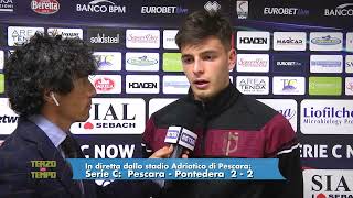 Pescara - Pontedera 2-2 Guidi: "Peccato non aver passato il turno"
