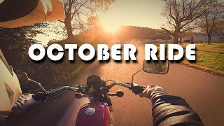 October Ohio Motorcycle Ride on the Yamaha SR250 Custom