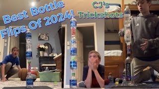 Best Bottle Flips Of 2024!!! | CJ’s Trickshots!