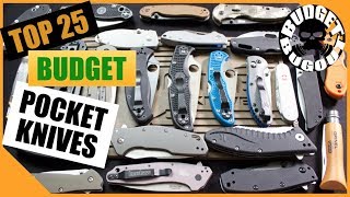 Top 25 Best EDC Pocket Knives Under $100 | EDC 2018 -- Budget Bugout