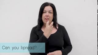 Can you lip read Sign Language