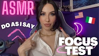 ASMR FOR ADHD - FOLLOW MY INSTRUCTIONS FOR SLEEP + FOCUS TEST