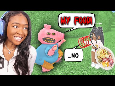 STEALING from Roblox Hungry Pig… is actually pretty FUNNY!