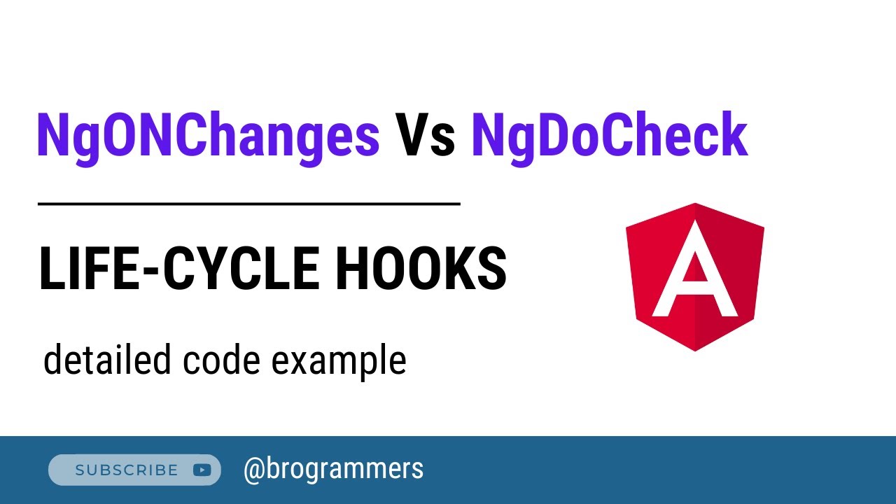 Ngdocheck Vs Ngonchanges Difference Change Detection In Angular Youtube
