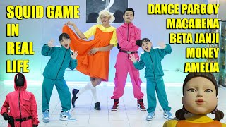 FILM SQUID GAME DIGABUNGIN DANCE TIKTOK - PARGOY MACARENA AMELIA BETA JANJI MONEY MAMA MANTU