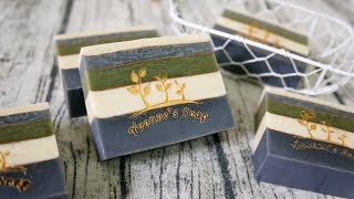 鑲金分層皂DIY - inlaid with gold design handmade soap - 手工皂