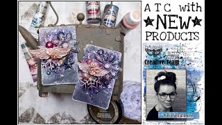 NEW Finnabair products - ATC by Kasia Salmanowicz