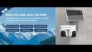 FUVISION DUO-1 4G Dual Lens Solar Powered Security Camera Setup