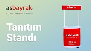 Oval Tanıtım Standı (Fasülye Stand) ve Kurulumu | Promotional Display Stand and Assembling