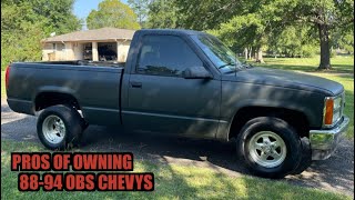 Pros Of Owning 88-94 OBS Chevy GMT400 Trucks