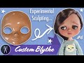 Custom BLYTHE Doll #6 Sculpting experiment! Customised Sad Faceplate - How To - Milliput - Tutorial