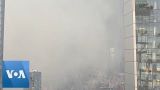 Fast-Moving Snow Squall Hits New York City