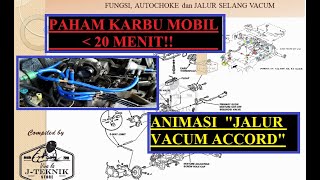 JALUR SELANG VACUM ACCORD PRESTIGE FINAL AUTOMATIC CHOKE DAN ANIMASI CARA KERJA KARBURATOR MOBIL