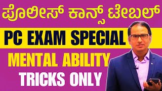 ಸರಳವಾಗಿ ಮೆಂಟಲ್ ಎಬಿಲಿಟಿ ಕಲಿಯಿರಿ | IMP ಪ್ರಶ್ನೆಗಳು | Simple Tricks By: Patil Sir |#vidyakashi