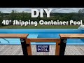 DIY 40' Shipping Container Swimming Pool Build Full Size