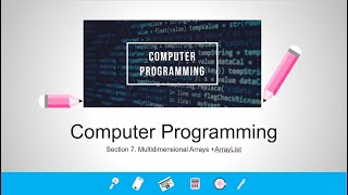 [Computer Programming] - Week 10 - Multi-Array (Part 1)