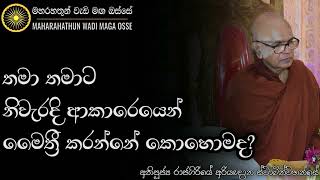 නිවැරදි ආකාරයෙන් ලෝකයට, තමාට මෛත්‍රී කරන්නේ කොහොමද? | Ven. Rajagiriye Ariyagnana Thero