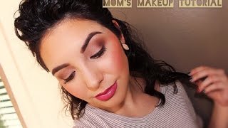 FULL FACE USING ONLY MY MOM'S MAKEUP