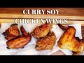 Ninja Foodi XL Grill Air Fryer CURRY Soy CHICKEN WINGS recipe | Stove top and oven versions included