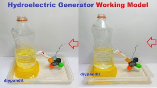 hydroelectric generator working model for school science project exhibition - diy | DIY pandit