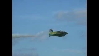 Crash of Messerschmitt Me 163 Komet, jet turbine powered RC model