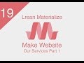 [ Learn Materialize ] #19 : Make Website ( Our Services Part 1 )
