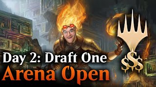 Can I BURN my Way to $2000?! | Pioneer Masters Arena Open Day 2: Draft 1