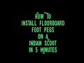 Indian Scout Bobber - How To Install Floorboard Foot Pegs In 5 Minutes