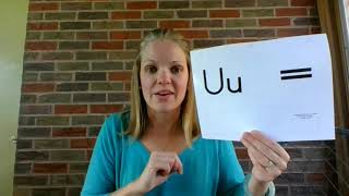 Visual Phonics Letter Uu