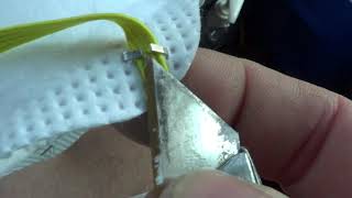 How to Convert a 3M N95 Mask to Ear Straps