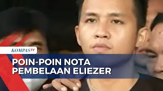 Inilah Poin-Poin Nota Pembelaan Richard Eliezer di Persidangan