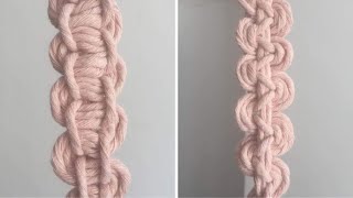 Wave Knot 1 (square knot variation).  Macrame Knots Series