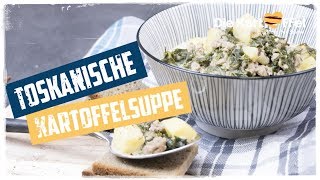 Toskanische Kartoffelsuppe mit Grünkohl und Hackfleisch