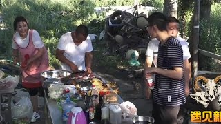 胖纸哥 鱼儿山下起火烤肉 四面环山看夕阳 捷途爬坡不费力