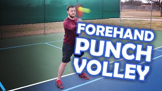 How to put away shots with a pickleball punch volley