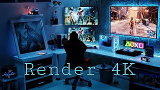 how to quickly render 4k in blender 3d